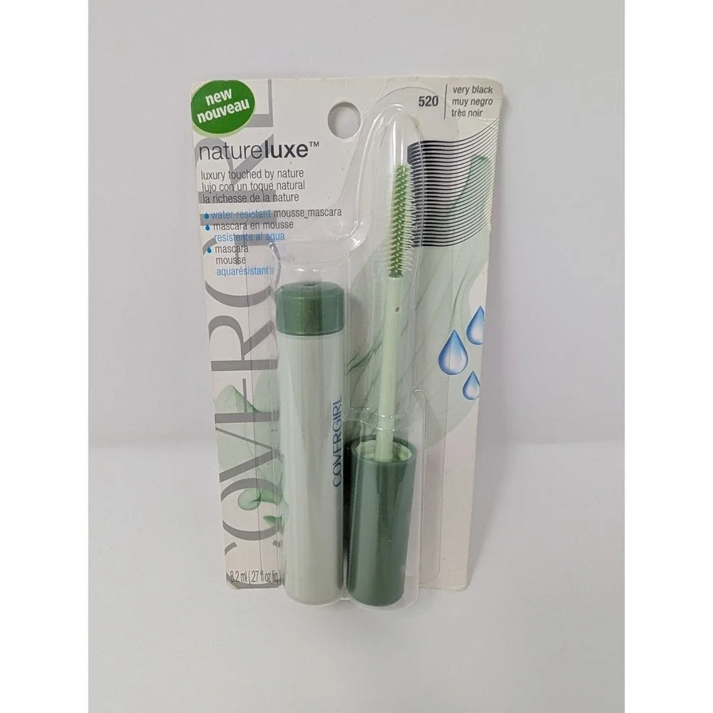 Covergirl Natureluxe Water Resistant Mousse Mascara #520‎ Very Black NOS NEW